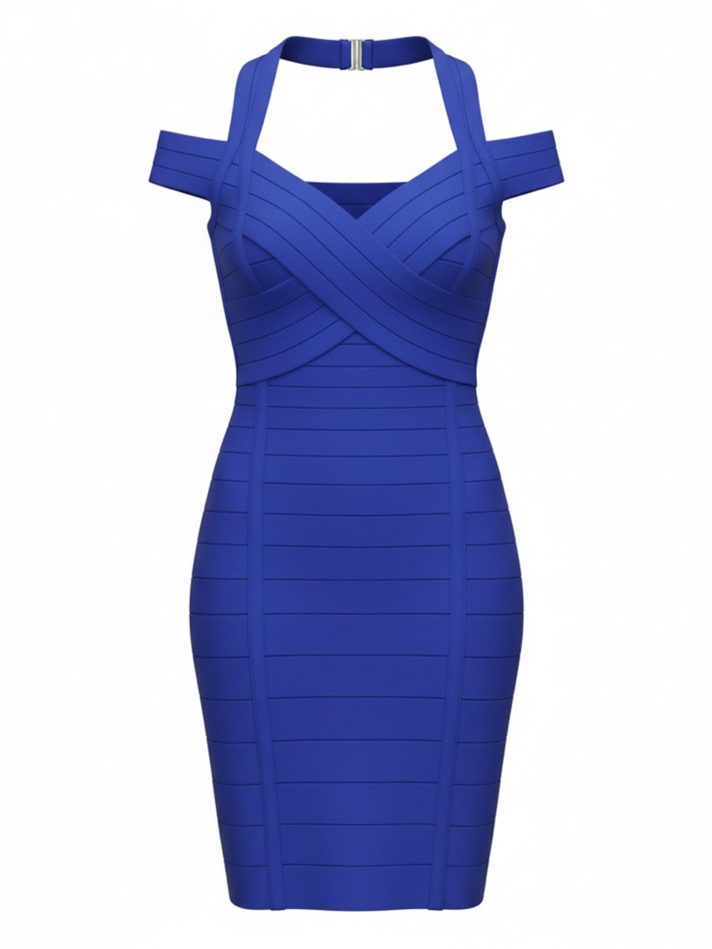 Blue Fitted Dress